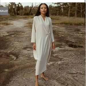 ISO GATHERED WRAP DRESS by Hackwith Design